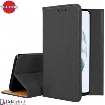 Telone grynos odos dėklas - juodas (telefonams Samsung S21 Fe) Telone grynos odos dėklas - juodas (telefonams Samsung S21 Fe)
